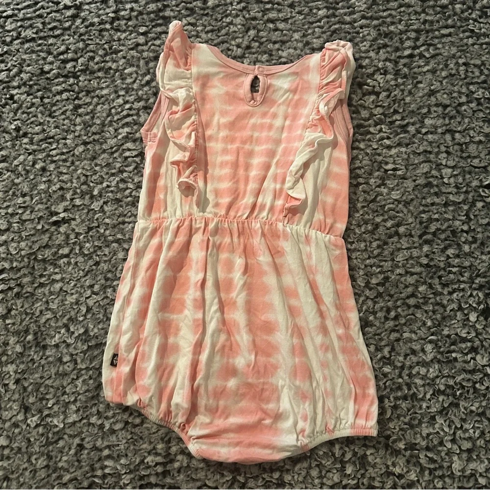 Kyte Baby crepe rip tide pink stretch bubble romper, sz 2T - Picture 3 of 3